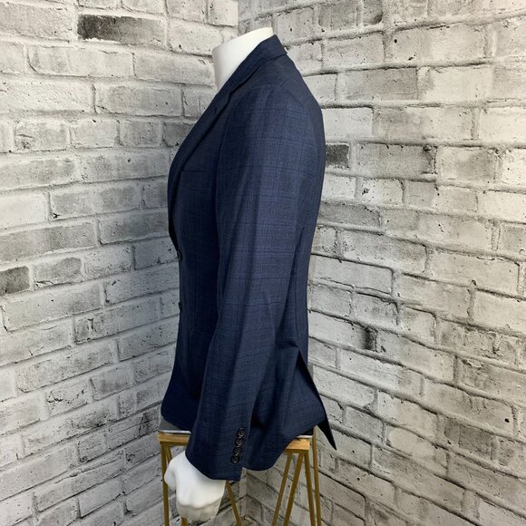 Hart Schaffner Marx Union Made Check Print 2 Button Blazer - Picture 7 of 16